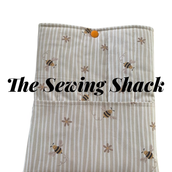 Small Book Sleeve.  The Bee Collection.