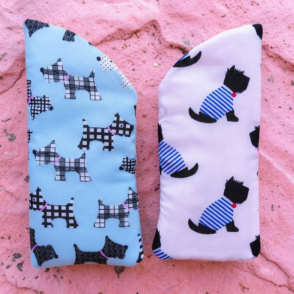 Pack of 2 Scottish Terrier Glasses Cases Handmade Bespoke 