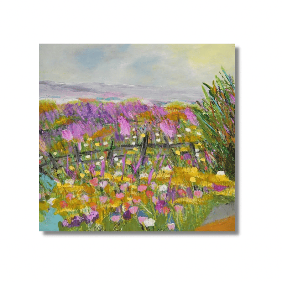 An Acrylic Painting of the Countryside. Scotland. Ready to Hang.