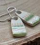 Handmade Drop Earrings, One of a Kind, Unique, Eco Friendly Gifts.  - Image 5