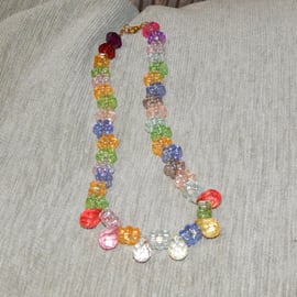 Children's Flower & Drop Bead Necklace