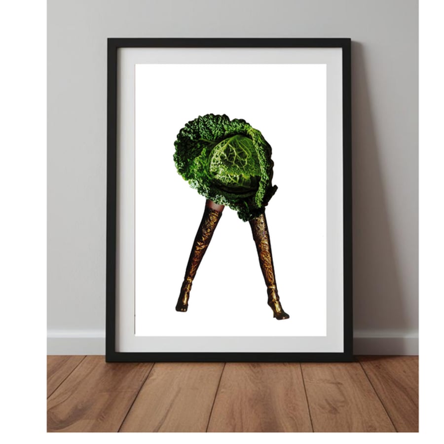 A4 art print - cabbage 