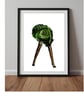 A4 art print - cabbage  - Image 1