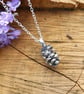 Handmade Silver Pinecone Necklace - Image 1