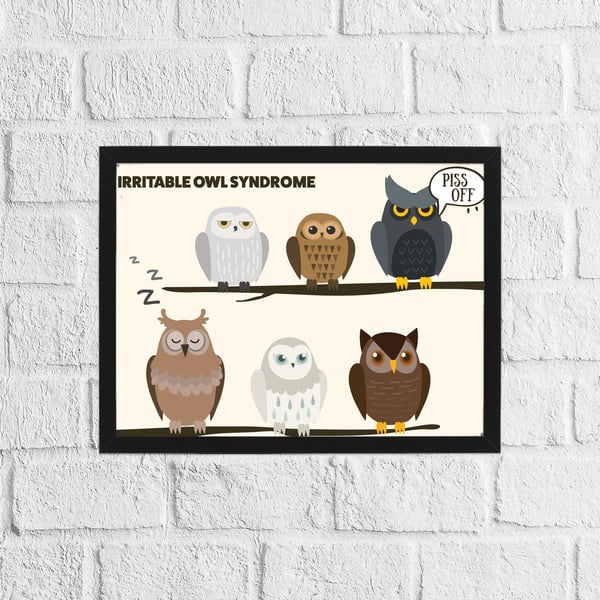 Irritable owl syndrome funny print