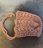 Handmade crochet baby bonnet 