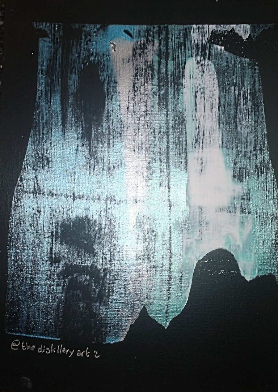 A5 BTS 'Proof' inspired Abstract Acrylic Paint Pull