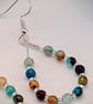 Facetted agate loop earrings - Image 2