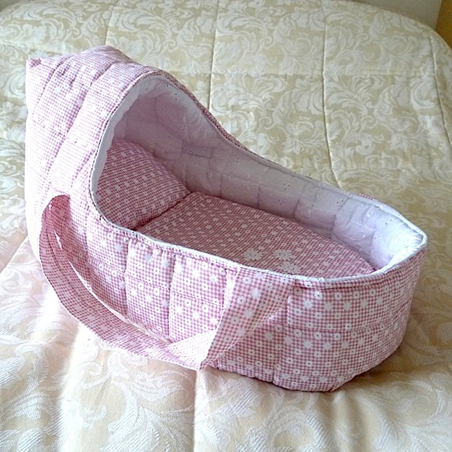 Large Doll's Carrycot fits dolls up to 18 inches