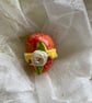 4 solid wooden decorated eggs - Image 5