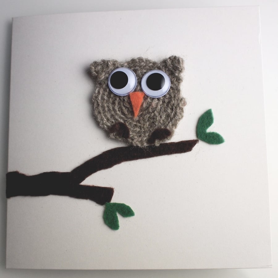 Hamish 'Hoolet' Amigurumi Greetings Card