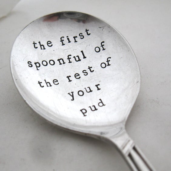 Christmas Pudding Spoon, the first spoonful of the rest of your pud