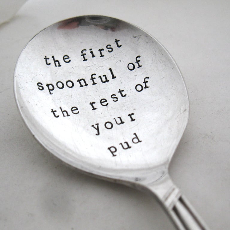 Christmas Pudding Spoon, the first spoonful of the rest of your pud