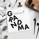 Granny Nanny Grandma Nana Birthday card