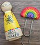 Rainbow crochet bookmark - Image 2