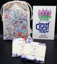 Provence Birthday Gift Lavender Wax Melts, William Morris Bag & Handmade Card