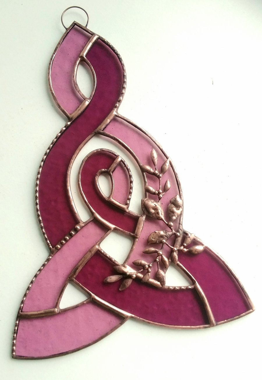 Stained Glass Celtic Mother's Knot