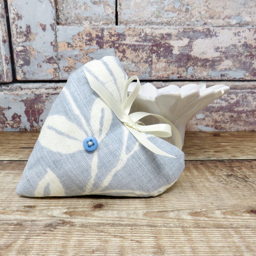 Pale blue lavender scented heart