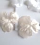 Hand Crafted Silk satin Iris Flowers - Image 4