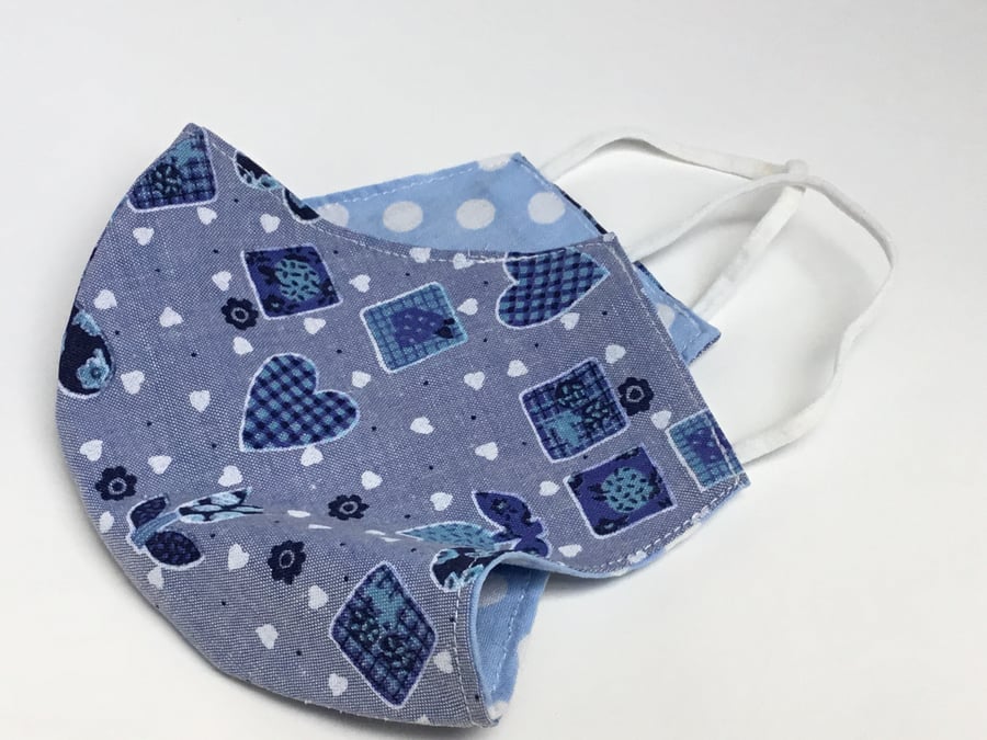 One medium size double layered face mask