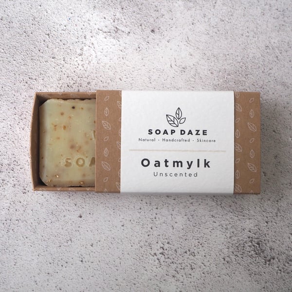 Oatmylk bar soap - unscented, vegan, handmade, zero waste, creamy, nourishing