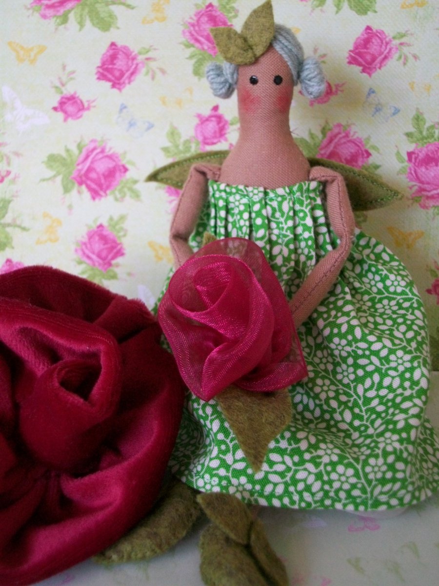 OOAK TILDA STYLE THE BROMPTON ROSE SPRITE