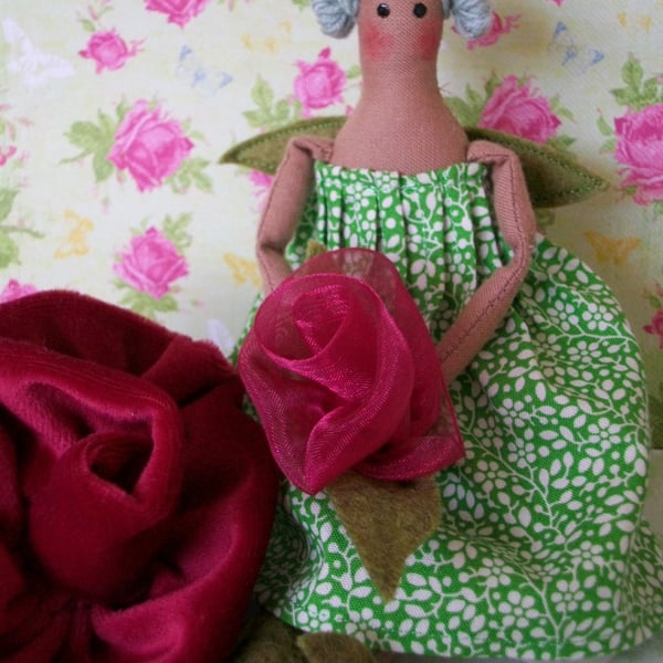 OOAK TILDA STYLE THE BROMPTON ROSE SPRITE