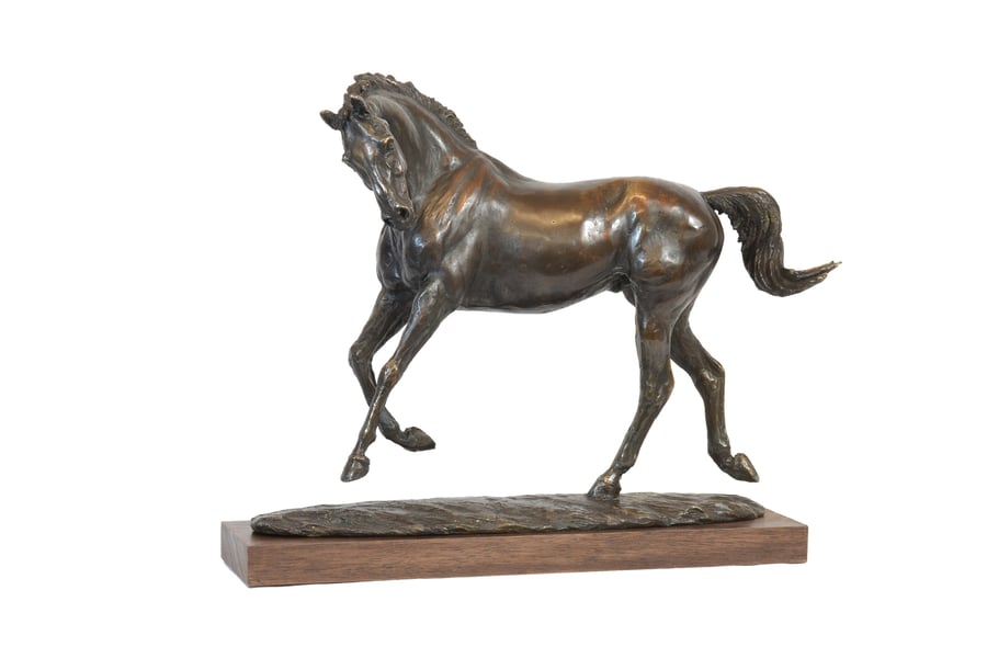 Foundry Bronze Playing Horse Statue Bronze Metal Sculpture