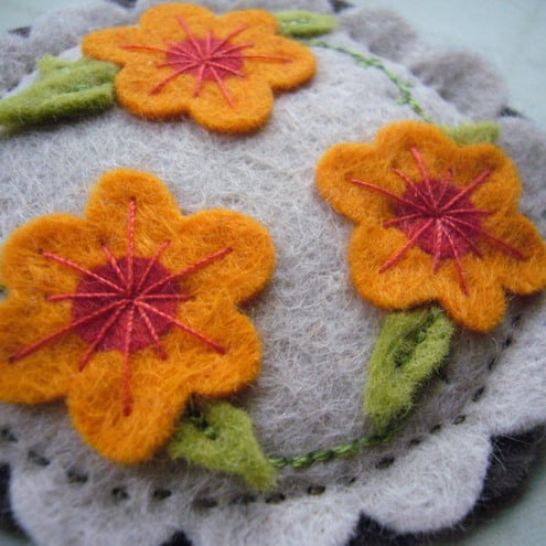 Orange Floral Trio: Perfectly Imperfect