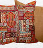 Cushion Cover: Tapestry Africa design Gold reverse 17”(43cm)