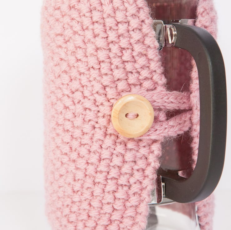 Teal Knit Coffee Cosy - Cafetiere Cosy - Coffee Jug Warmer - French Press Cover - Coffee Press