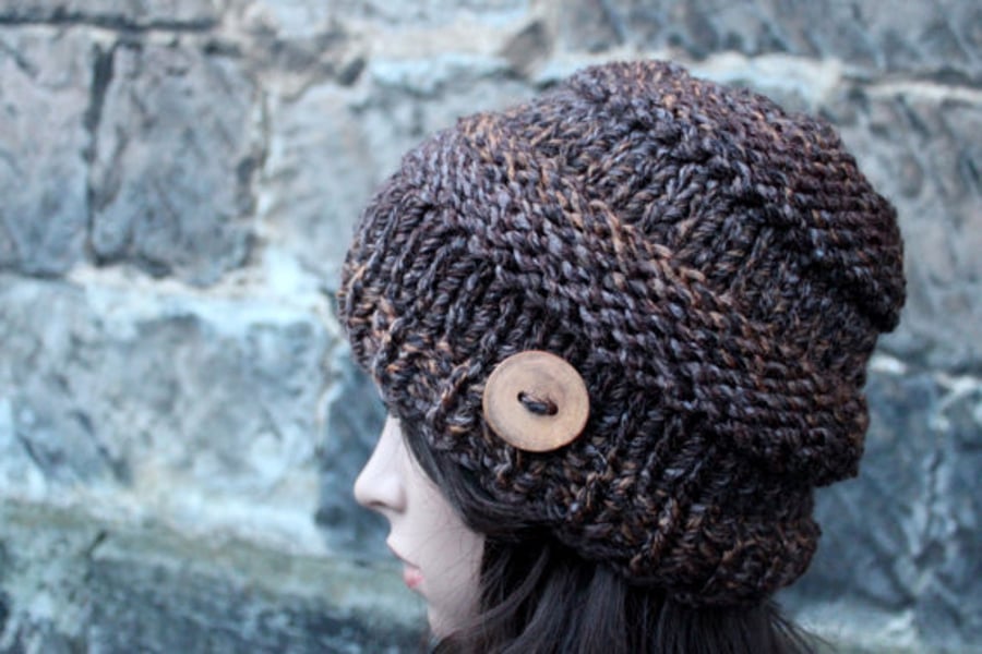 Knitted chunky hat