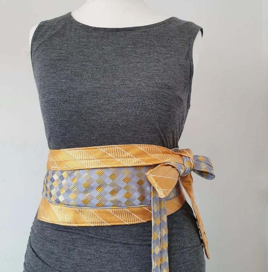 Japanese Obi kimono belt, upcycled, quirky gift, statement belt, unique accessor