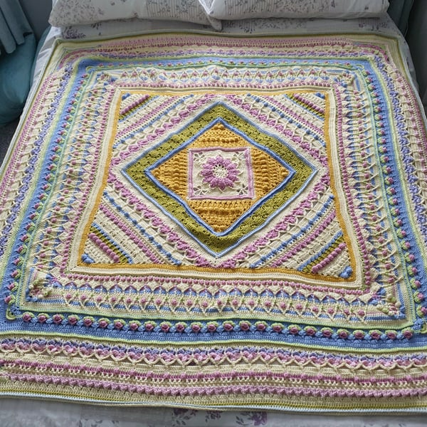 Large crochet throw, weighted blanket 