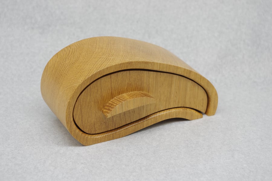 Handmade Wooden Trinket, Jewel Box. With Secret Drawer.