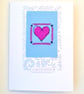 Heart cross stitch card with 'a special friend' wording