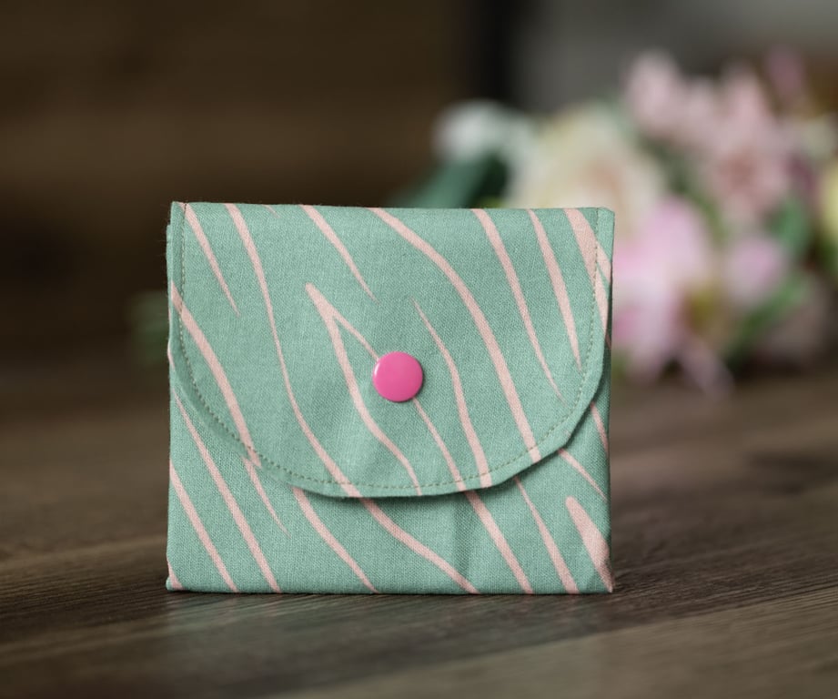 Handmade Coin Purse, Wallet Card Holder, Mini Wallet-Abstract Design-CP18