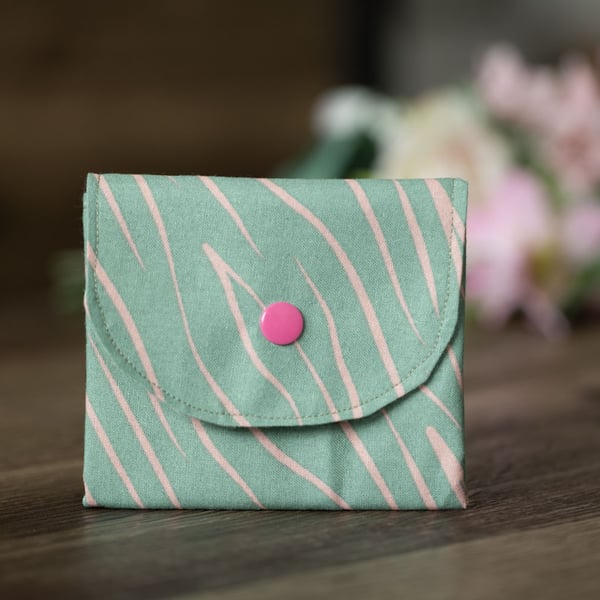 Handmade Coin Purse, Wallet Card Holder, Mini Wallet-Abstract Design-CP18