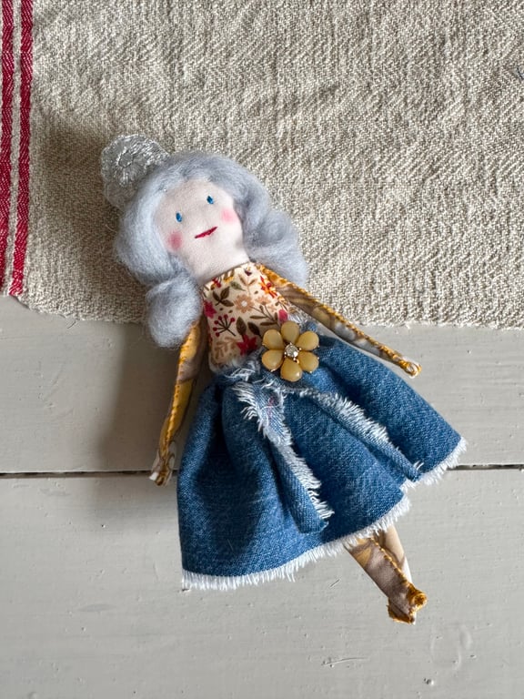 She Wanted A Tiara The Silver Haired Handmade Collectible Doll 