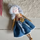 She Wanted A Tiara The Silver Haired Handmade Collectible Doll 
