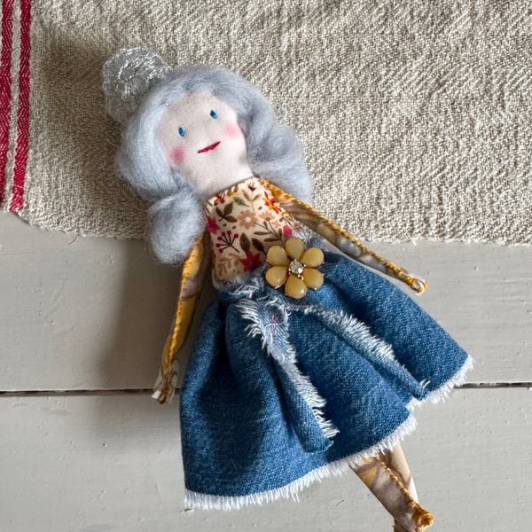 She Wanted A Tiara The Silver Haired Handmade Collectible Doll 