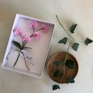 Paper flower gift box - sweet pea