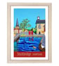 Stockbridge, Hampshire travel poster print by Susie West - Image 1