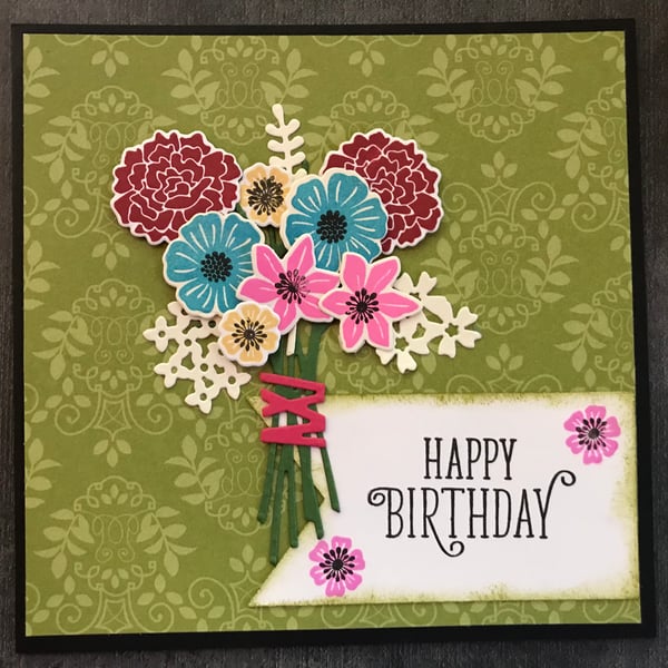 Birthday "Bouquet of Flowers" Card