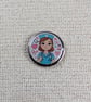 Nurse Badge - Cute Nurse Themed Design - Large Resin Topped Pin Badge