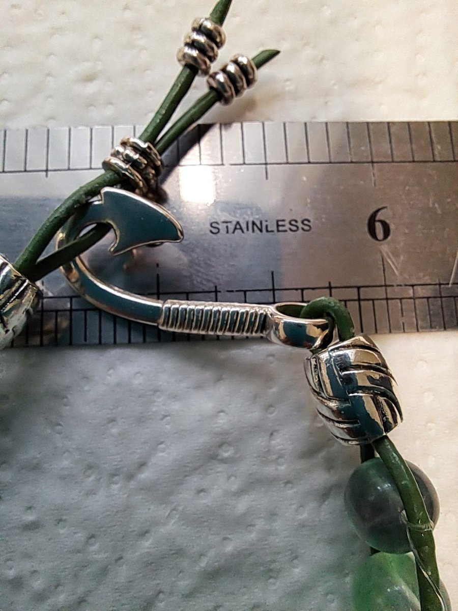 Leather Green Floirite Wrap b