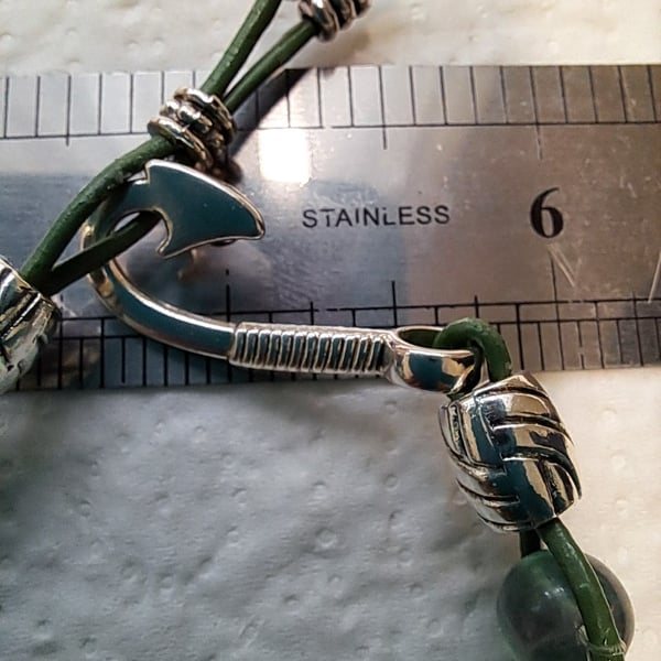 Leather Green Floirite Wrap b