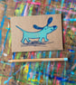 Mini print- happy sausage dog - Image 2