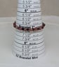Strawberry quartz and garnet gemstone stretch bracelet  - Image 10