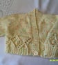 16 inch V Neck Lemon Cardigan - Image 1